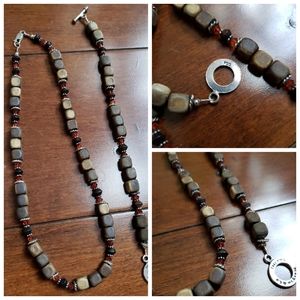 Morgan & Co Wooden Bracelet and Necklace